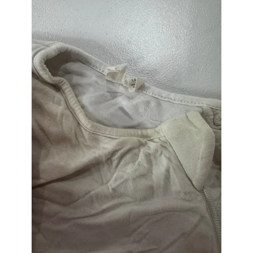 Kyte Baby Bamboo Sleep Bag 1.0 TOG Cream Off-White 18-36 Months Wearable Blanket